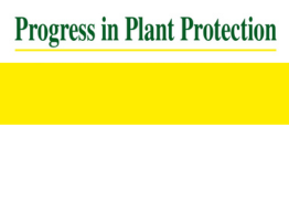 Publikacja w czasopiśmie Progress in Plant Protection